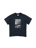 Vorderseite eines schwarzen Anti-Flag Vintage Band-Shirts mit dem provokanten „Which Side Are You On?“-Grafikprint, der George W. Bush zeigt.