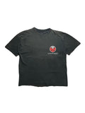 Originales schwarzes Vintage Life of Agony T-Shirt von 1994 in der vorderen Gesamtansicht mit dezentem Band-Logo auf der linken Brust.