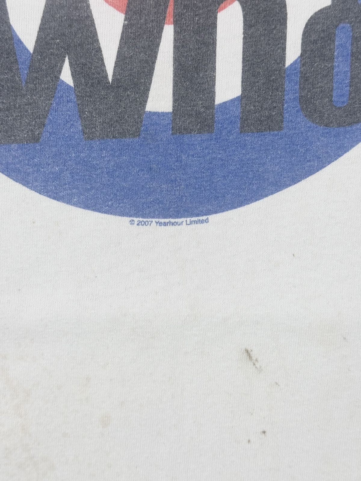 Mikro-Detail des Copyright-Prints unter dem Logo: „© 2007 Yearhour Limited“ in blauer Schrift auf weißem Grund.